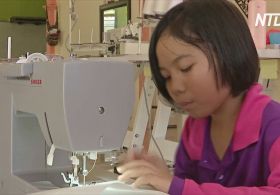 9-річна малазійка пошила десятки захисних халатів для медиків