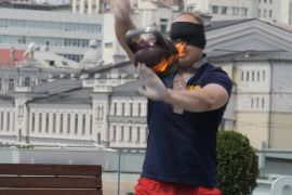 Українець установив рекорд Гіннеса, жонглюючи гирею