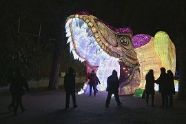 Ліхтарі-динозаври: виставка світла відкрилася в Парижі