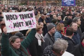 Десять тисяч осіб, попри заборону, протестували в Амстердамі