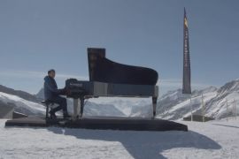Китайський піаніст-віртуоз виступив в Альпах на висоті 3500 метрів