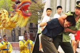 Китайські дракони в центрі Нью-Йорка нагадали про криваві репресії в КНР