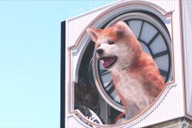 Гігантська 3D-собака підкорює серця японців