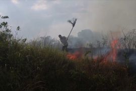 Китайським фермерам доводиться гасити пожежі на сухих полях