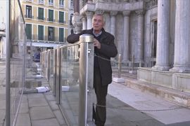 Нові скляні бар’єри захищають базиліку святого Марка у Венеції