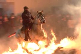 Коні й полум’я: як проходить стародавній обряд очищення вогнем в Іспанії