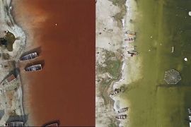 Як Рожеве озеро Сенегалу стало зеленим