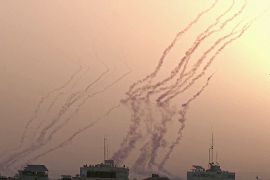 Момент: перехоплення ракет, що летіли із Сектора Гази на Ізраїль