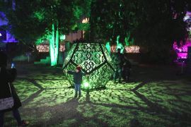Фестиваль світла вперше проходить у ботанічному саду в Сараєві