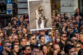 Тисячі угорців знову вийшли на протест проти Віктора Орбана