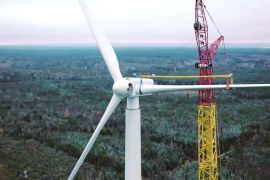 Найбільшу у світі дерев’яну вітряну турбіну збудували у Швеції