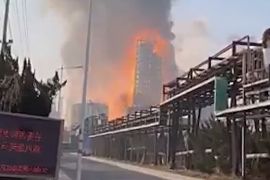 Потужний вибух стався на хімічному заводі в Китаї