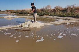 Кадри з дрона: як отримують морську сіль на заході Франції