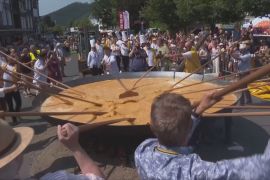 У Бельгії спекли гігантський омлет із 10 тисяч яєць